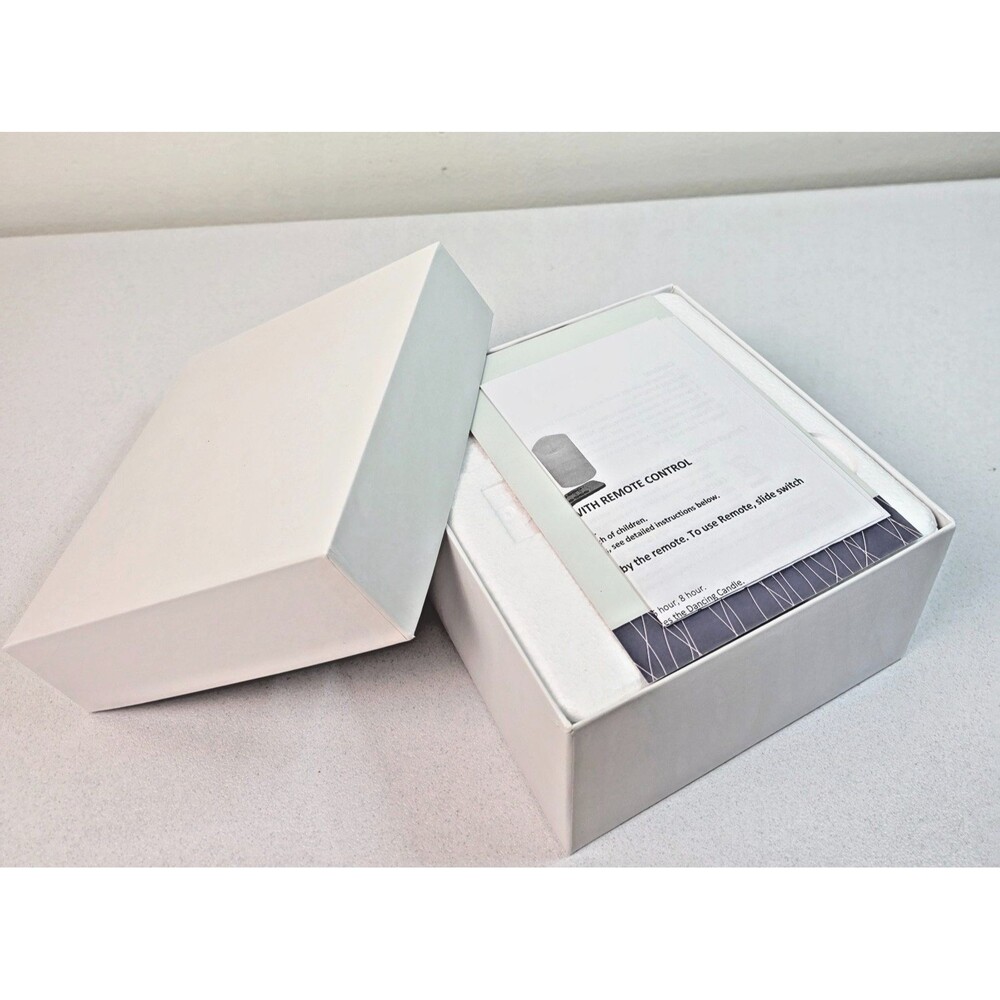 UNMATCHED Real Wax Flameless LED Pillar Candle 2-Piece Set w/Remote New In Box